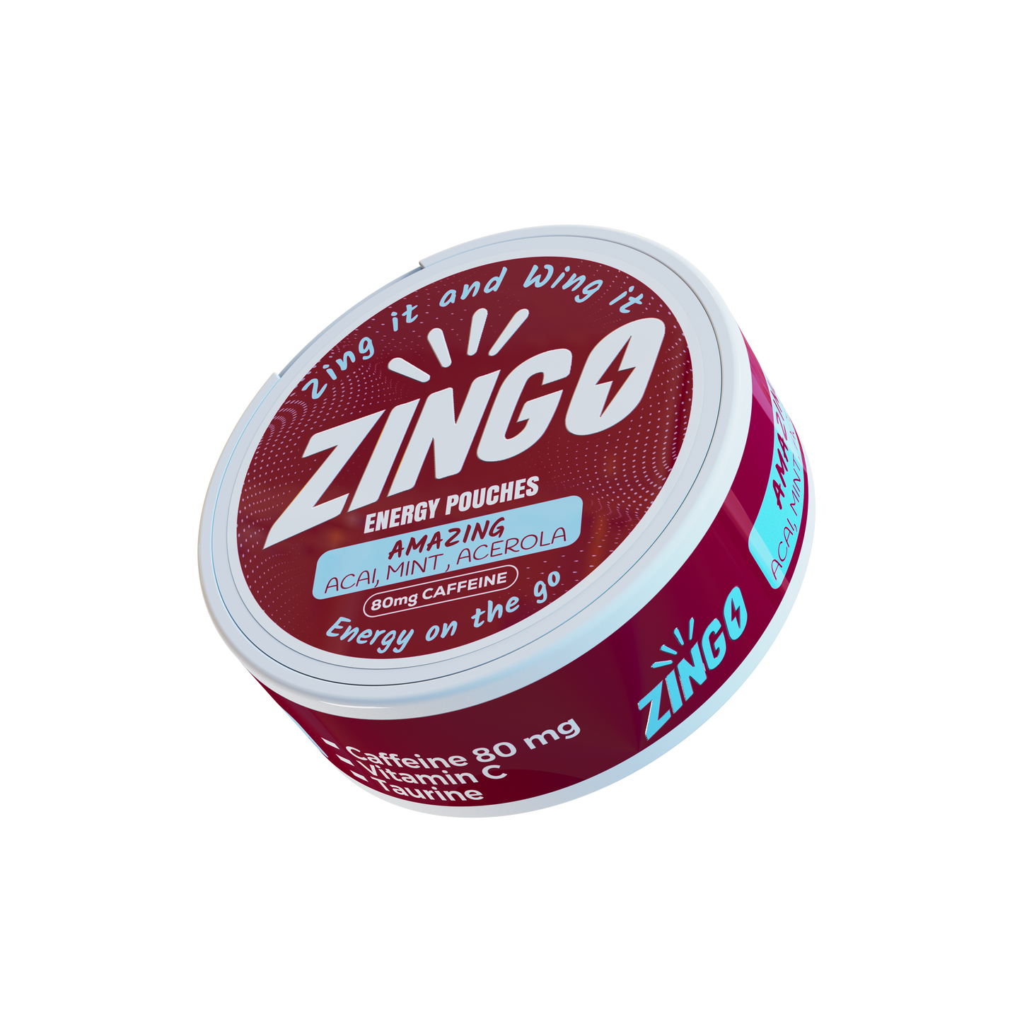 AmaZing (Açaí Mint & Acerola) Energy Pouches – 80mg Caffeine