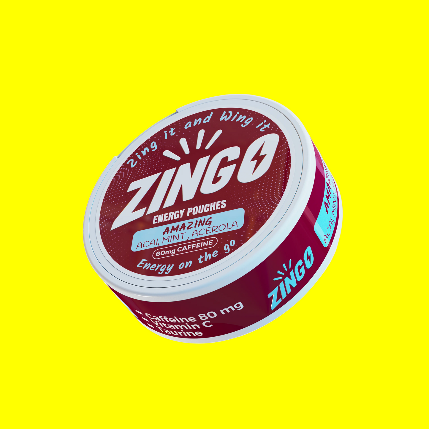 AmaZing (Açaí Mint & Acerola) Energy Pouches – 80mg Caffeine