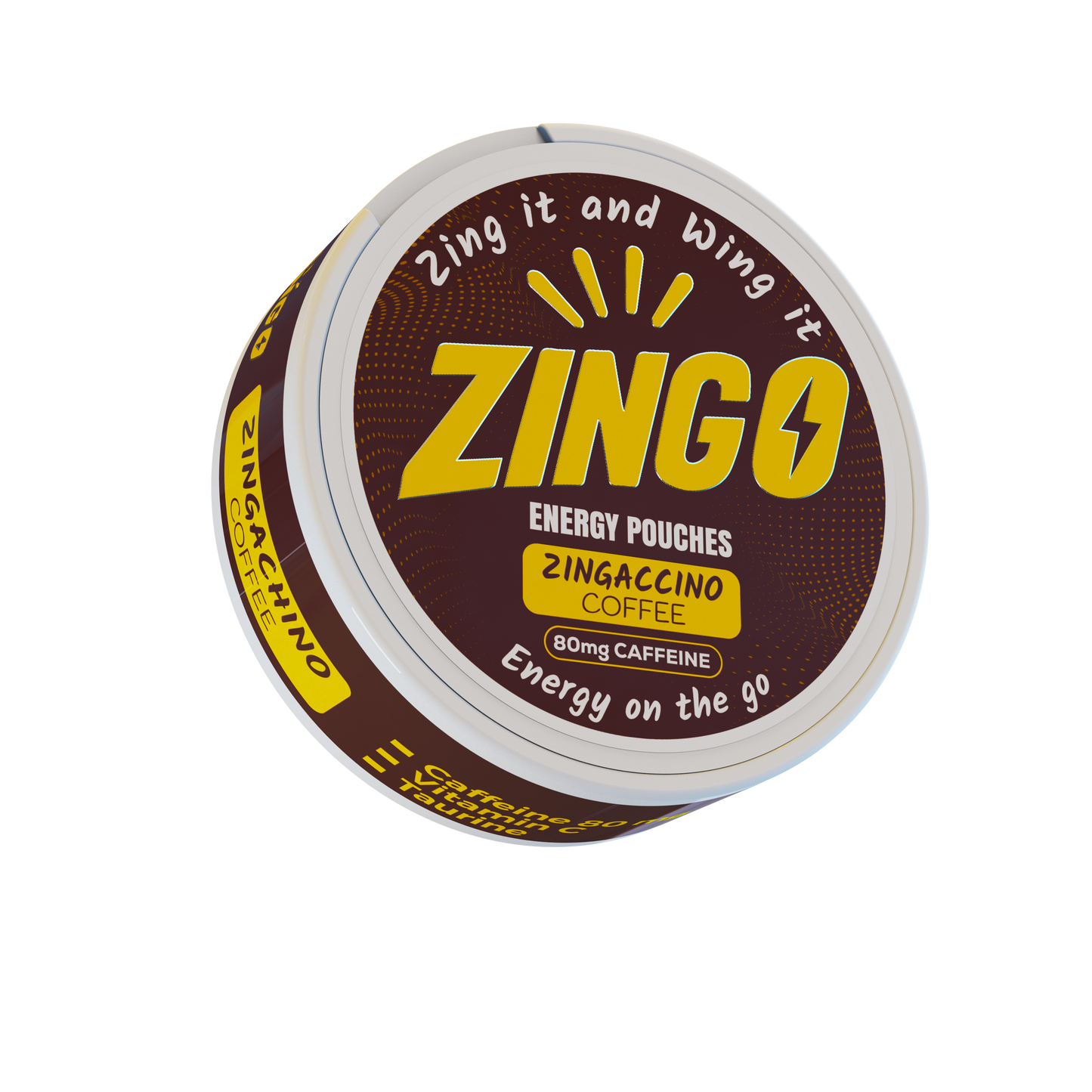 Zingaccino (Coffee) Energy Pouches – 80mg Caffeine