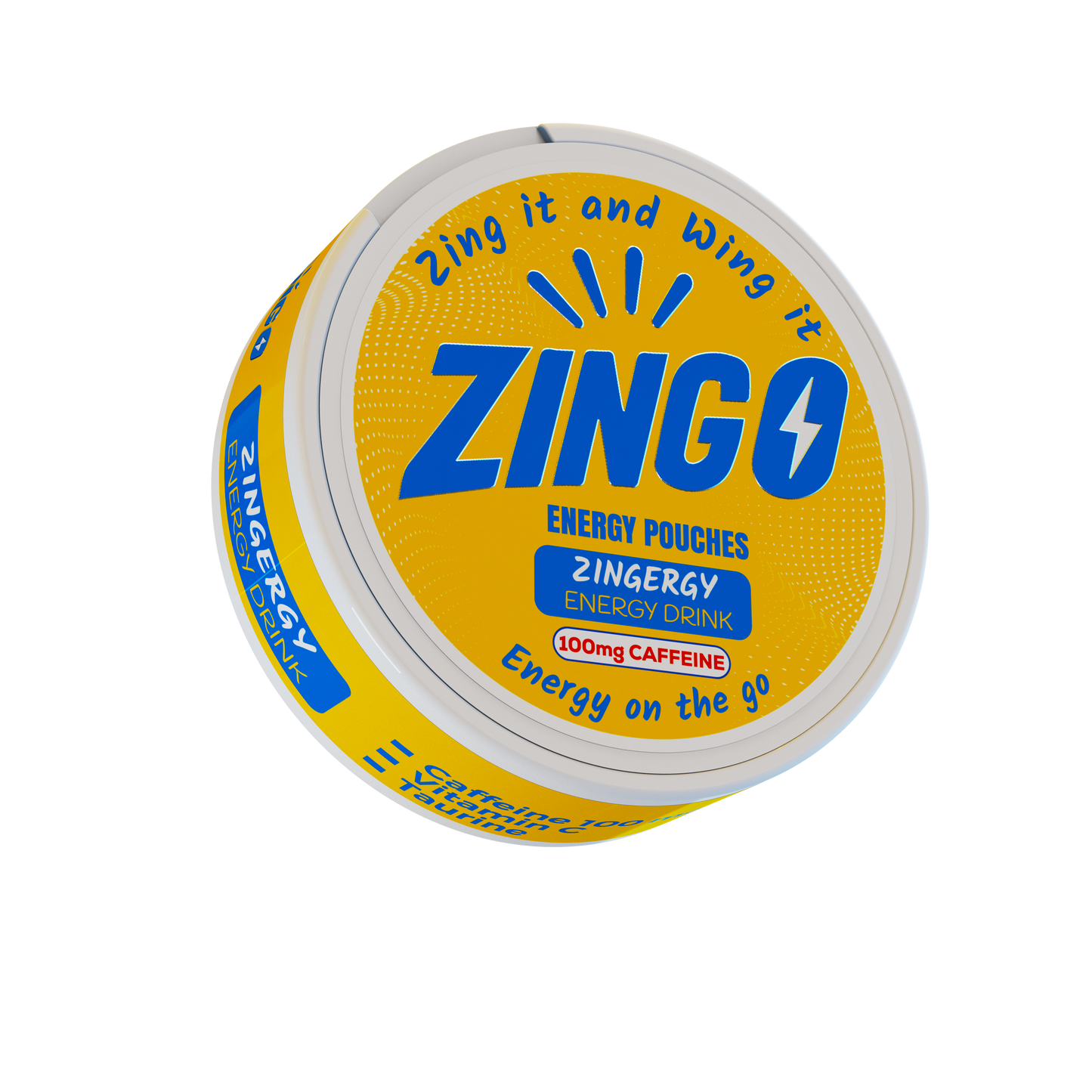 Zingergy (Energy Drink) Energy Pouches – 100mg Caffeine