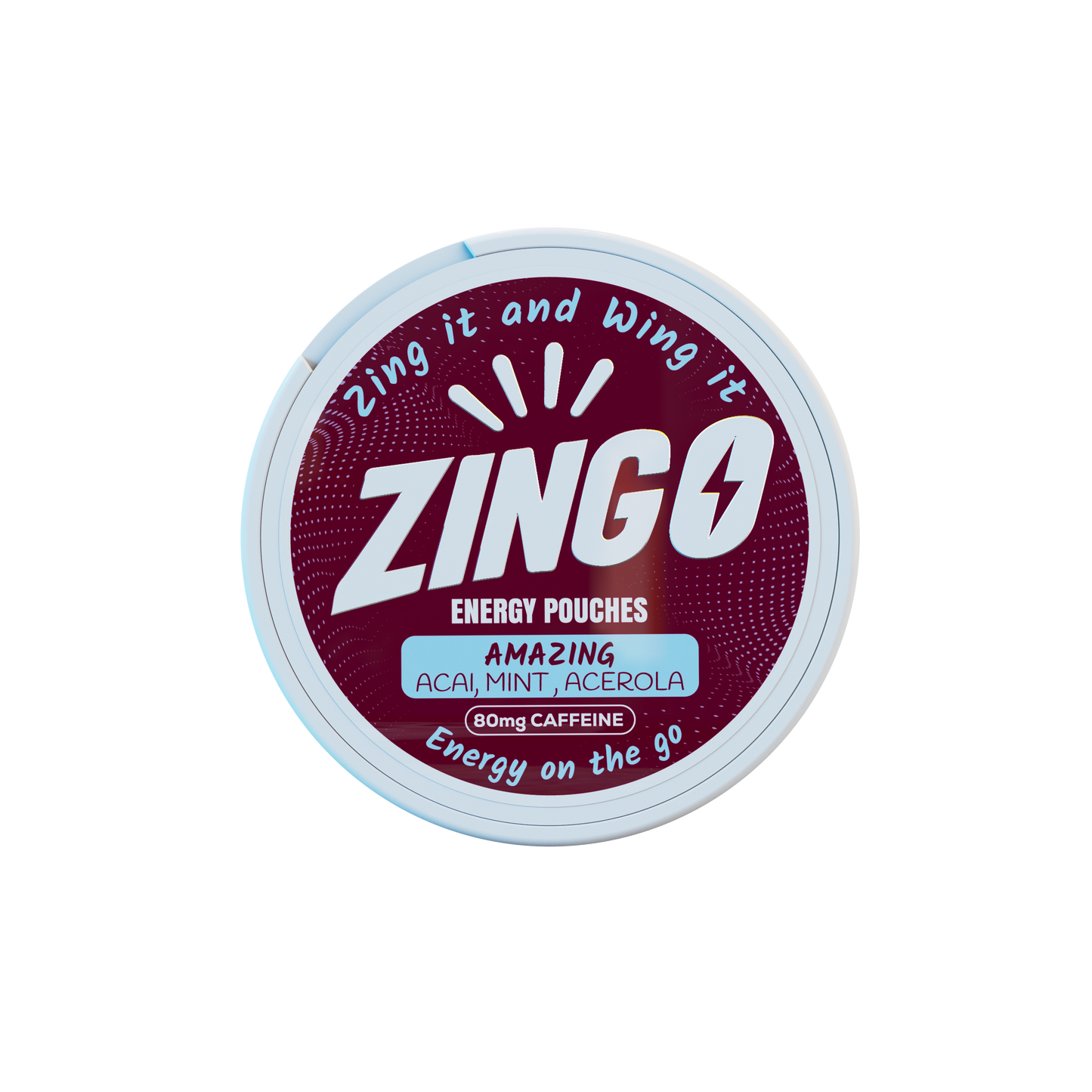 AmaZing (Açaí Mint & Acerola) Energy Pouches – 80mg Caffeine