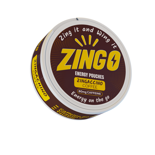 Zingaccino (Coffee) Energy Pouches – 80mg Caffeine