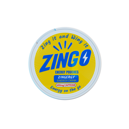 Zingergy (Energy Drink) Energy Pouches – 100mg Caffeine
