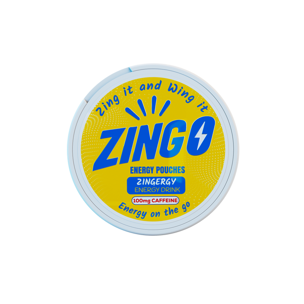 Zingergy (Energy Drink) Energy Pouches – 100mg Caffeine
