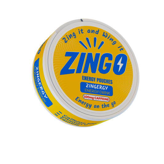 Zingergy (Energy Drink) Energy Pouches – 100mg Caffeine